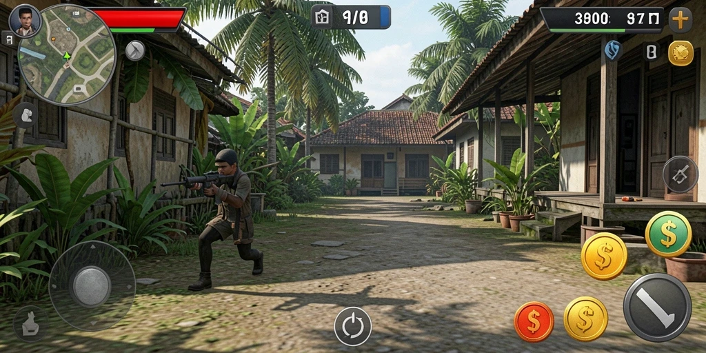 Tantangan seru di setiap level permainan.